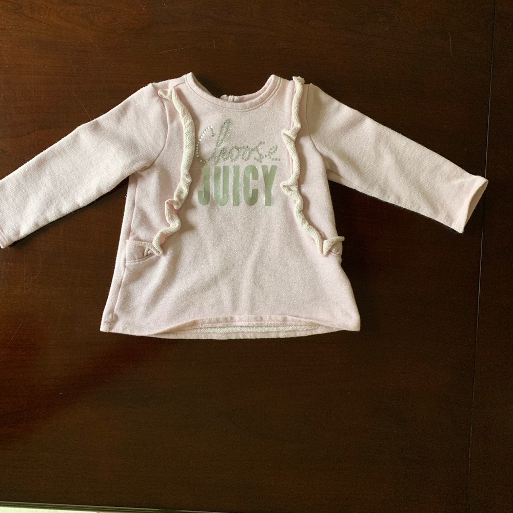 Juicy Couture pink sweatshirt size 2T used